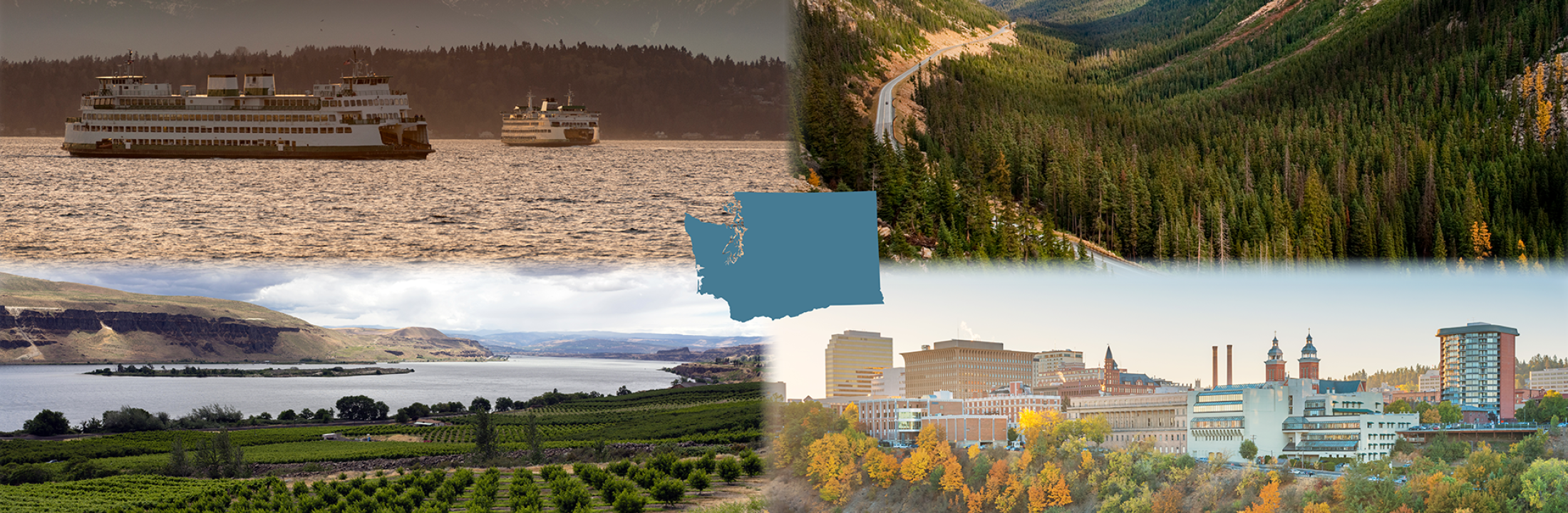 scenic landscape images of washington state representing regional health office presence