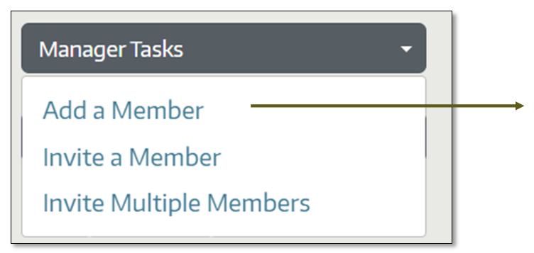 Screenshot of group membership function.