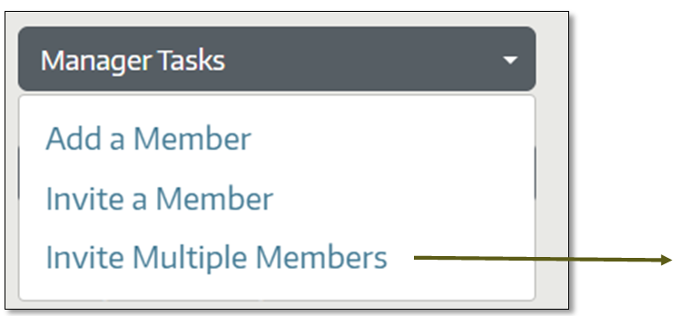 Screenshot of group membership function.