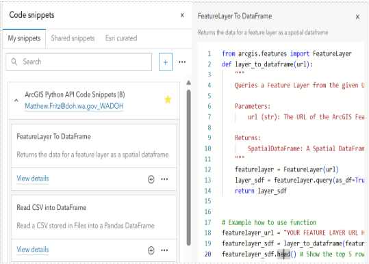ArcGIS Notebook Code Snippet