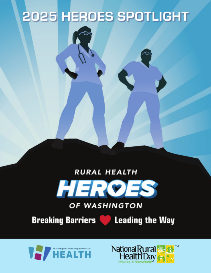 2025 Rural Health Heroes spotlight cover page.