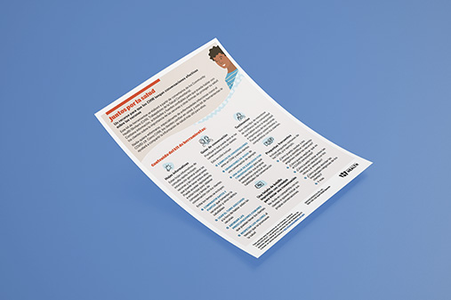 Mockup of overview document.