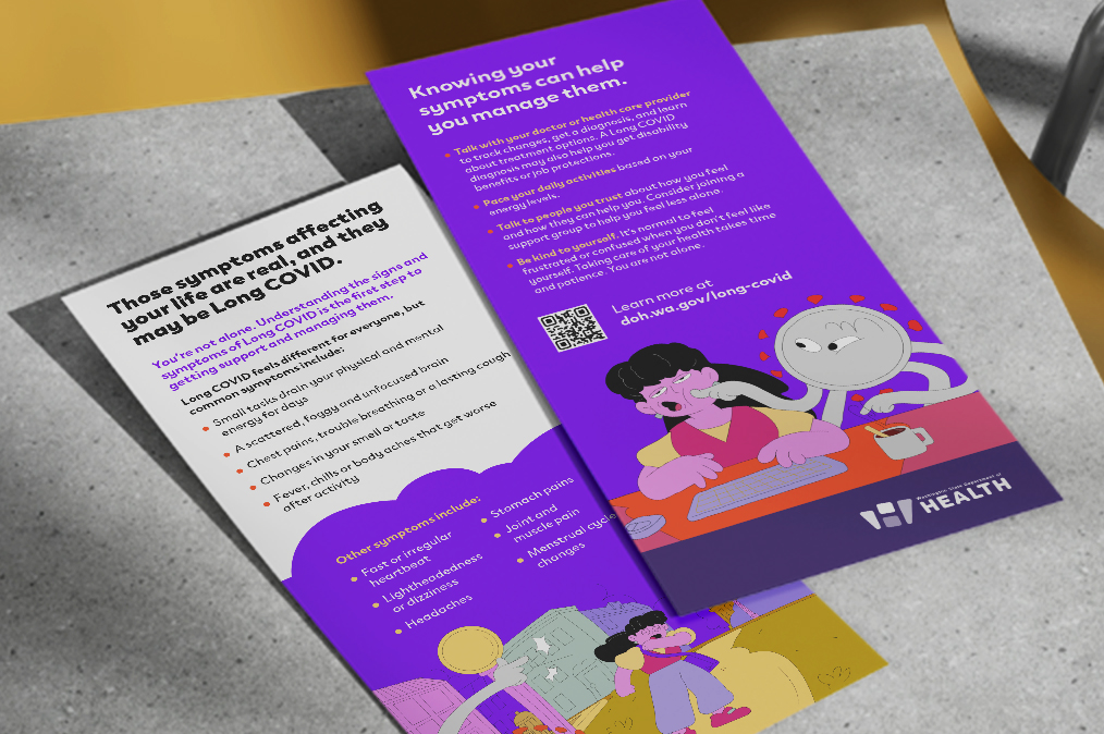 Mockup of Long Covid poster.