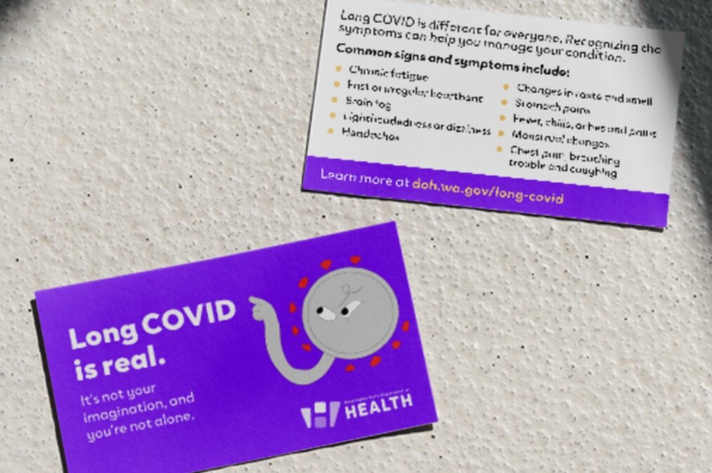 Mockup of Long Covid wallet card