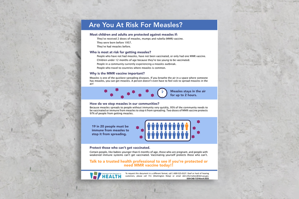 DOH flyer - Are you at risk for measles