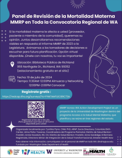 Spanish MMRP Across WA Regional Convening Flyer